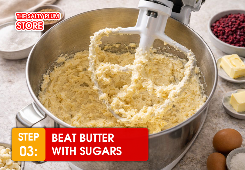 Beat Butter with Sugars