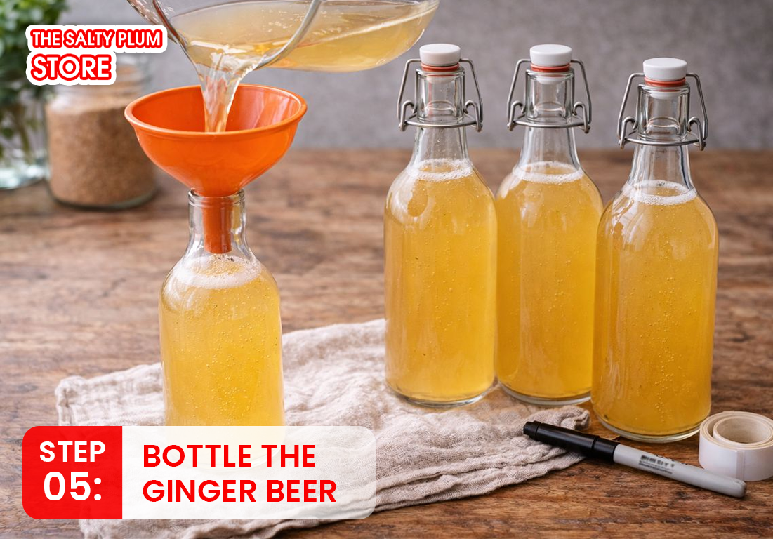 Step 5: Bottle the ginger beer