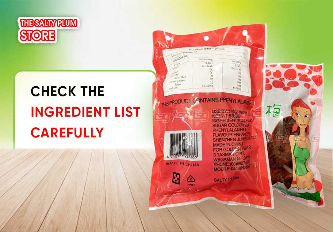 Check the ingredient list carefully