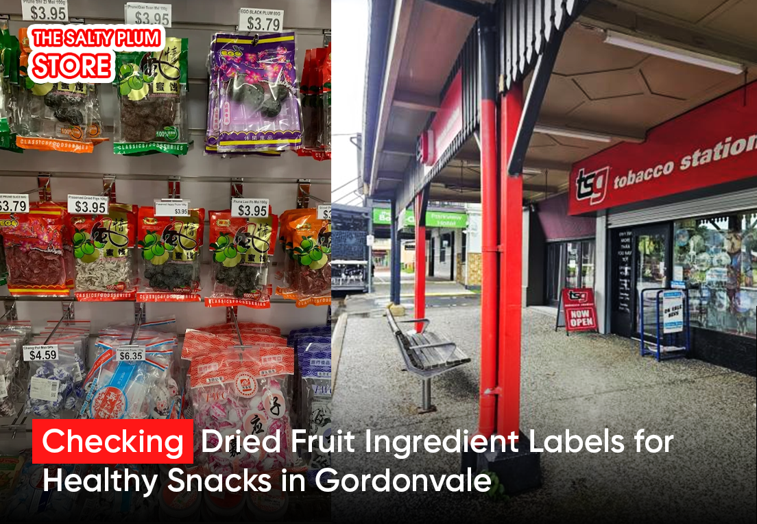 Checking dried fruit ingredients label healthy snacks Gordonvale