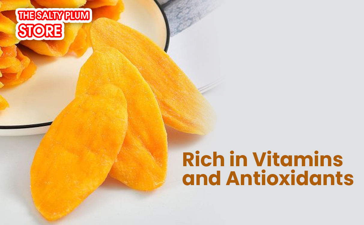 Dried mango are rich in vitamins and antioxidants