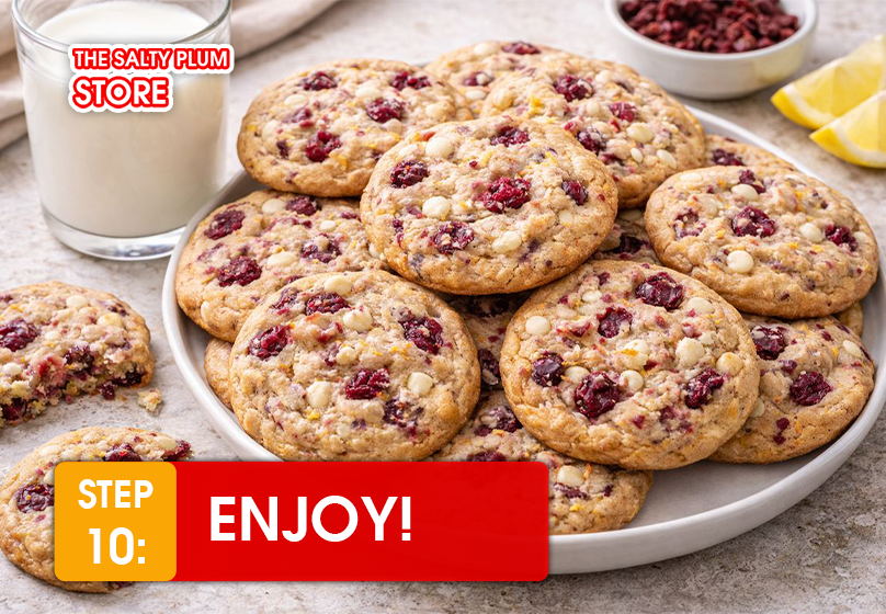 Enjoy Dried Raspberry Cookies