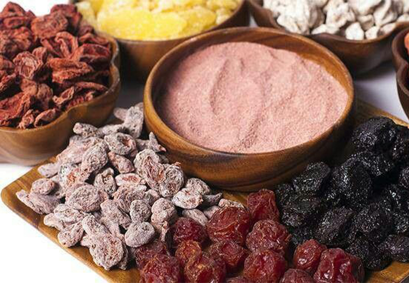 High-quality salty plums with natural texture