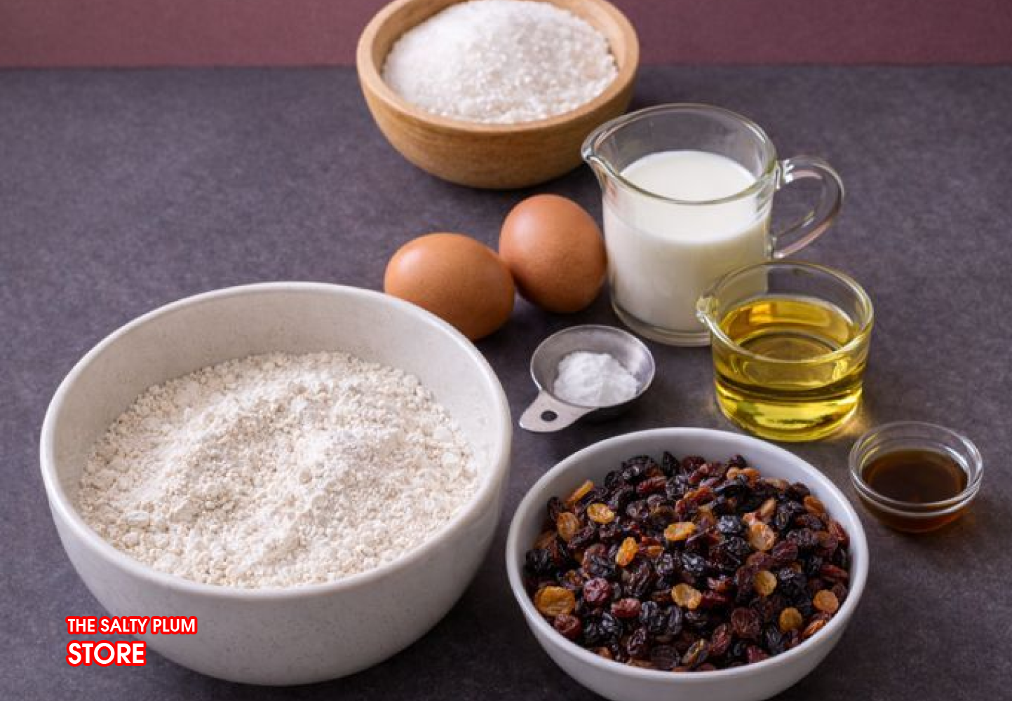 Ingredients for a Simple Dried Fruit Cake