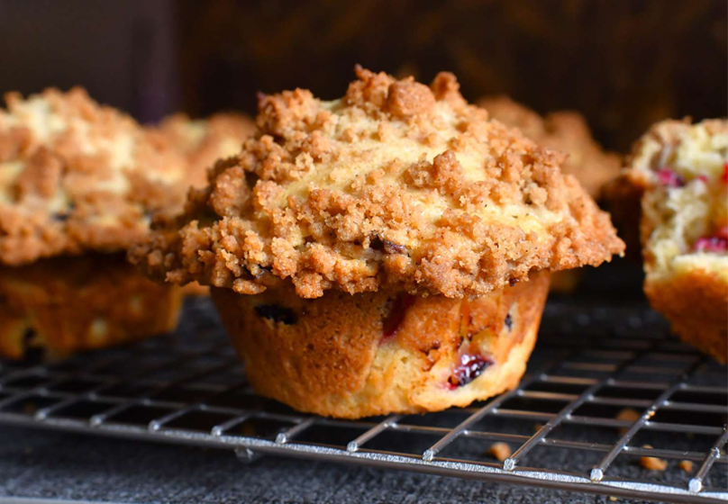 salty plum muffins