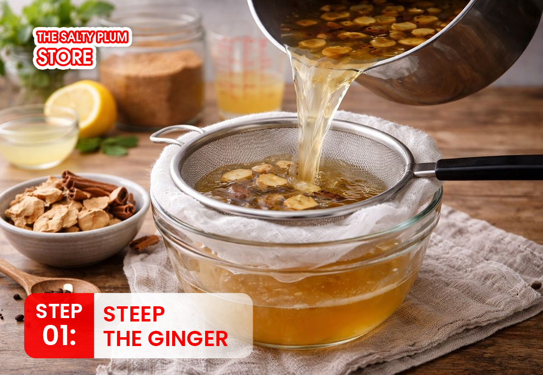 Step 1: Steep the ginger