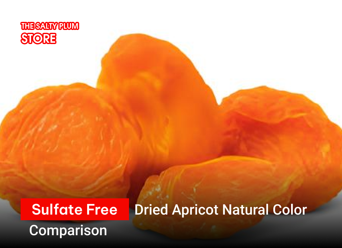 Sulfate free dried apricot natural color comparison
